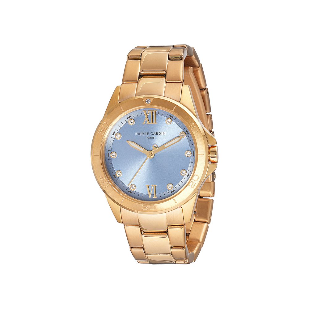 Gold Stainless Steel Dress Watch - ventzia