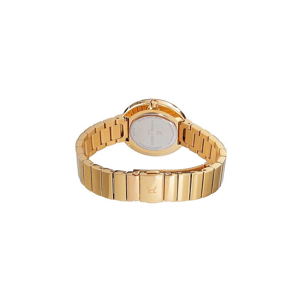 Gold Stainless Steel Dress Watch - ventzia