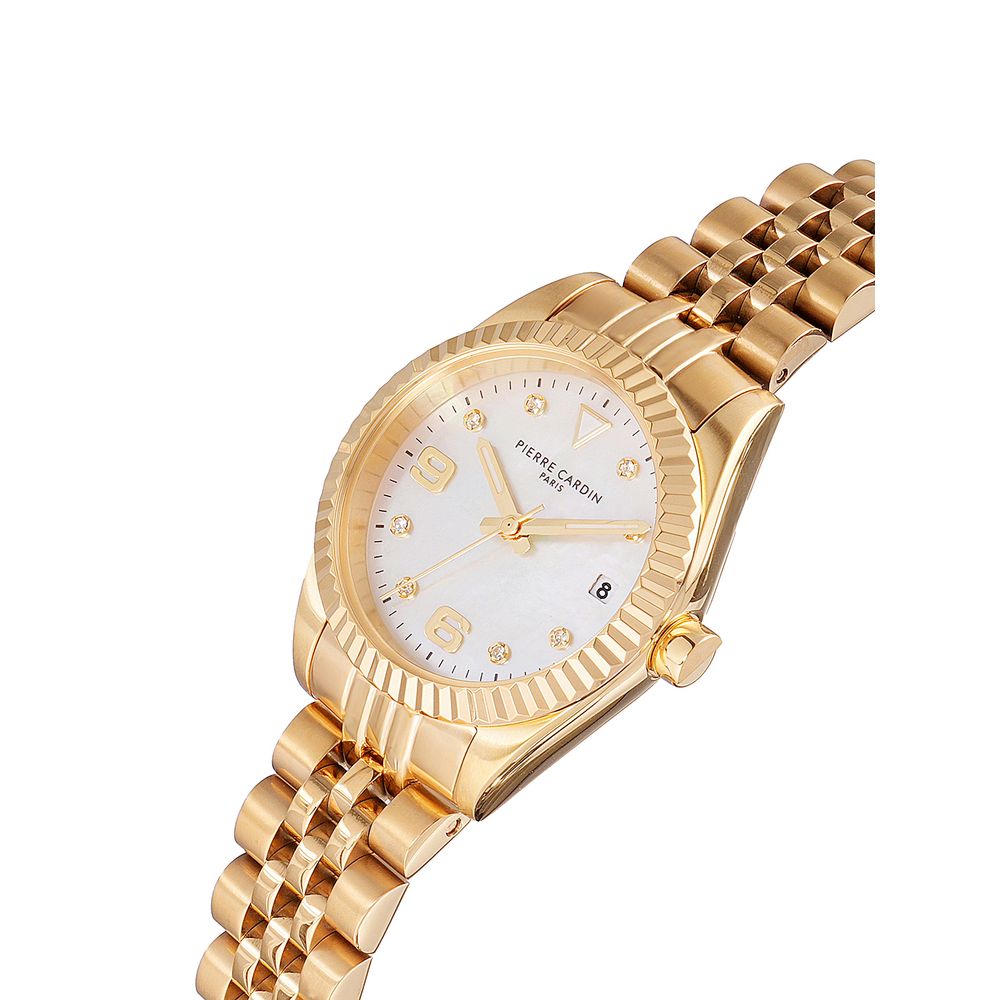Gold Stainless Steel Bracelet Watch - ventzia