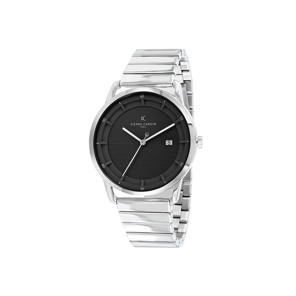 Gray Stainless Steel Dress Watch - ventzia