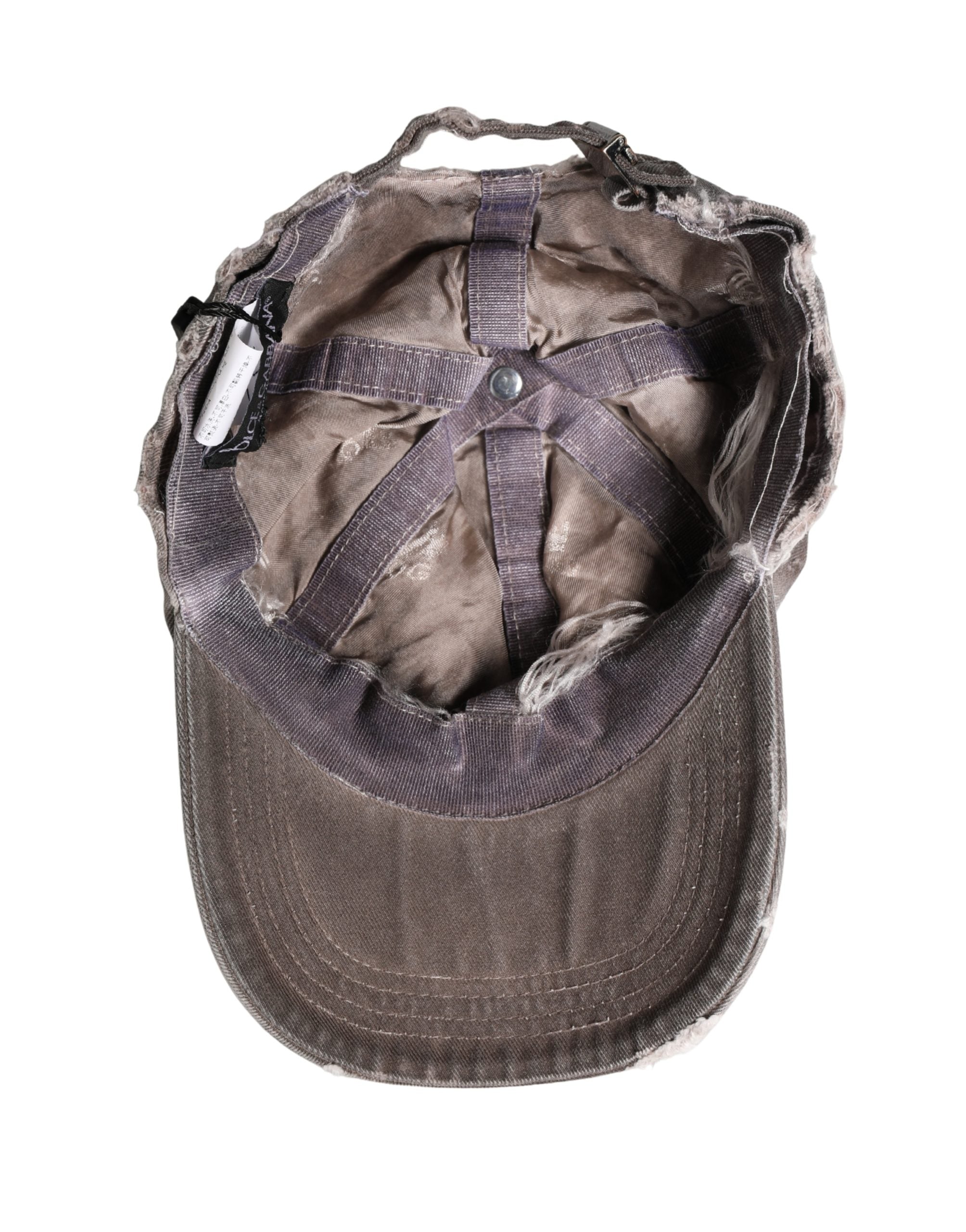 Men Brown Cotton Distressed Baseball Capello Hat - ventzia