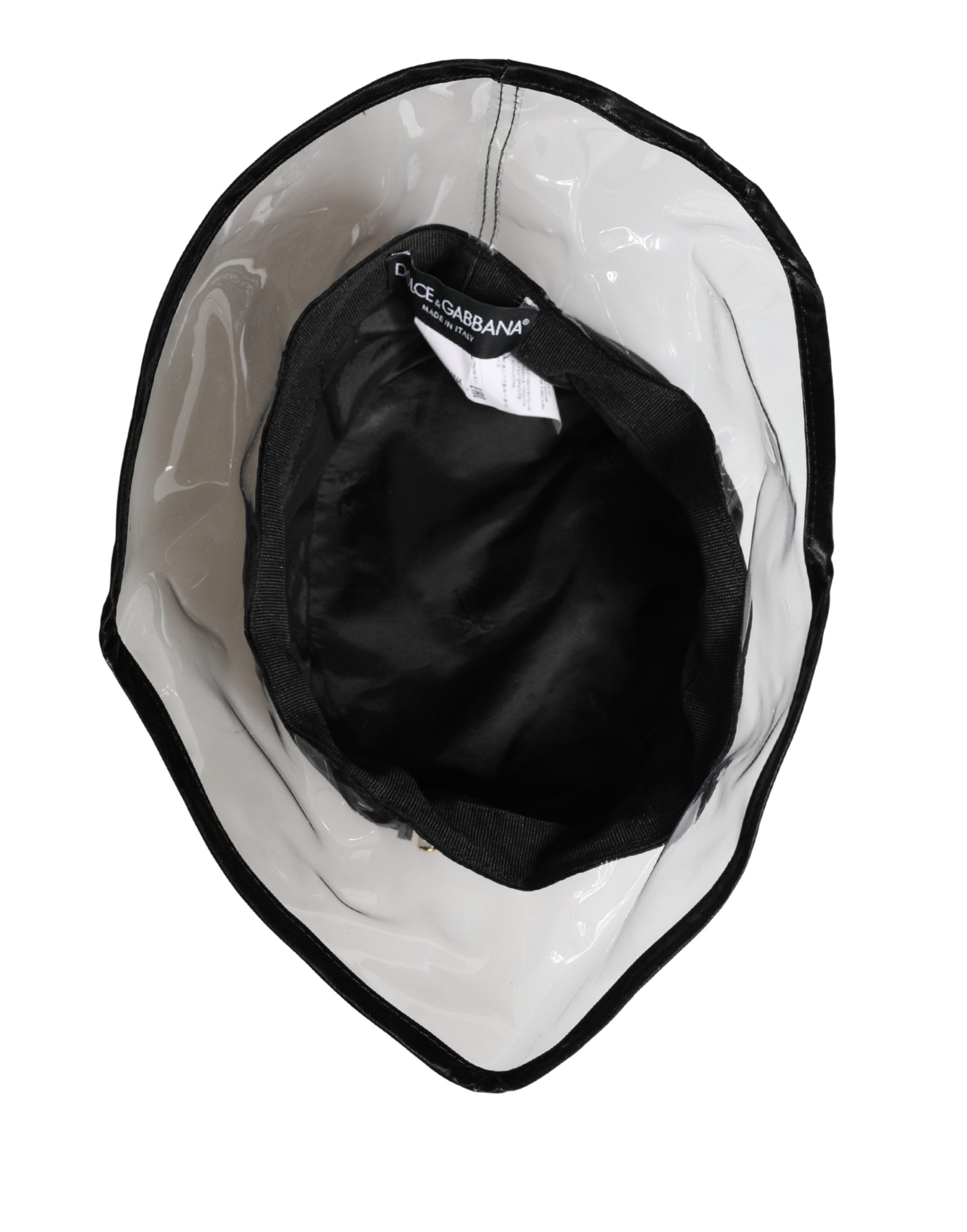 Black Nylon Plastic Fisherman Bucket Capello Hat - ventzia