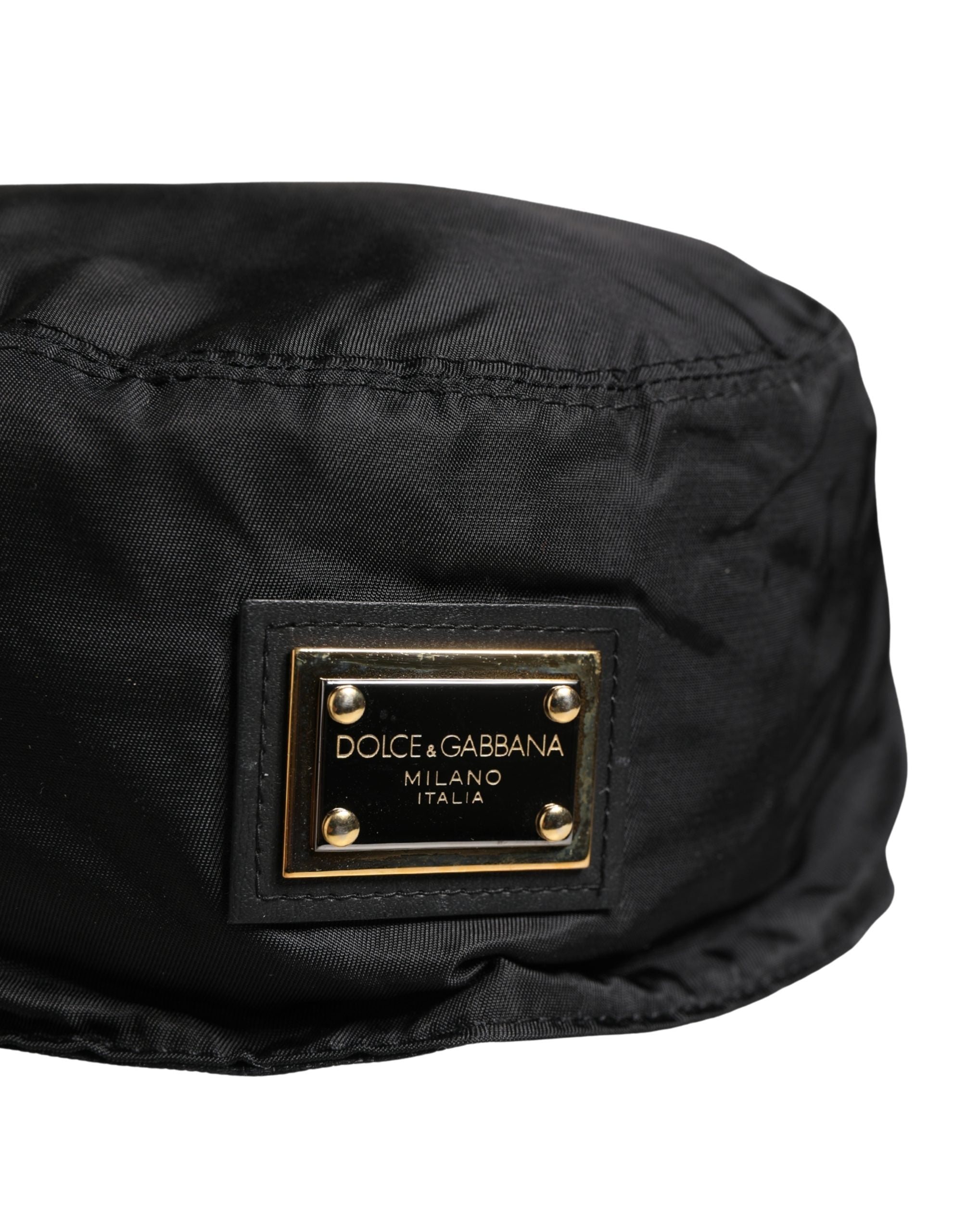 Men Black Plastic Fisherman Bucket Capello Hat - ventzia