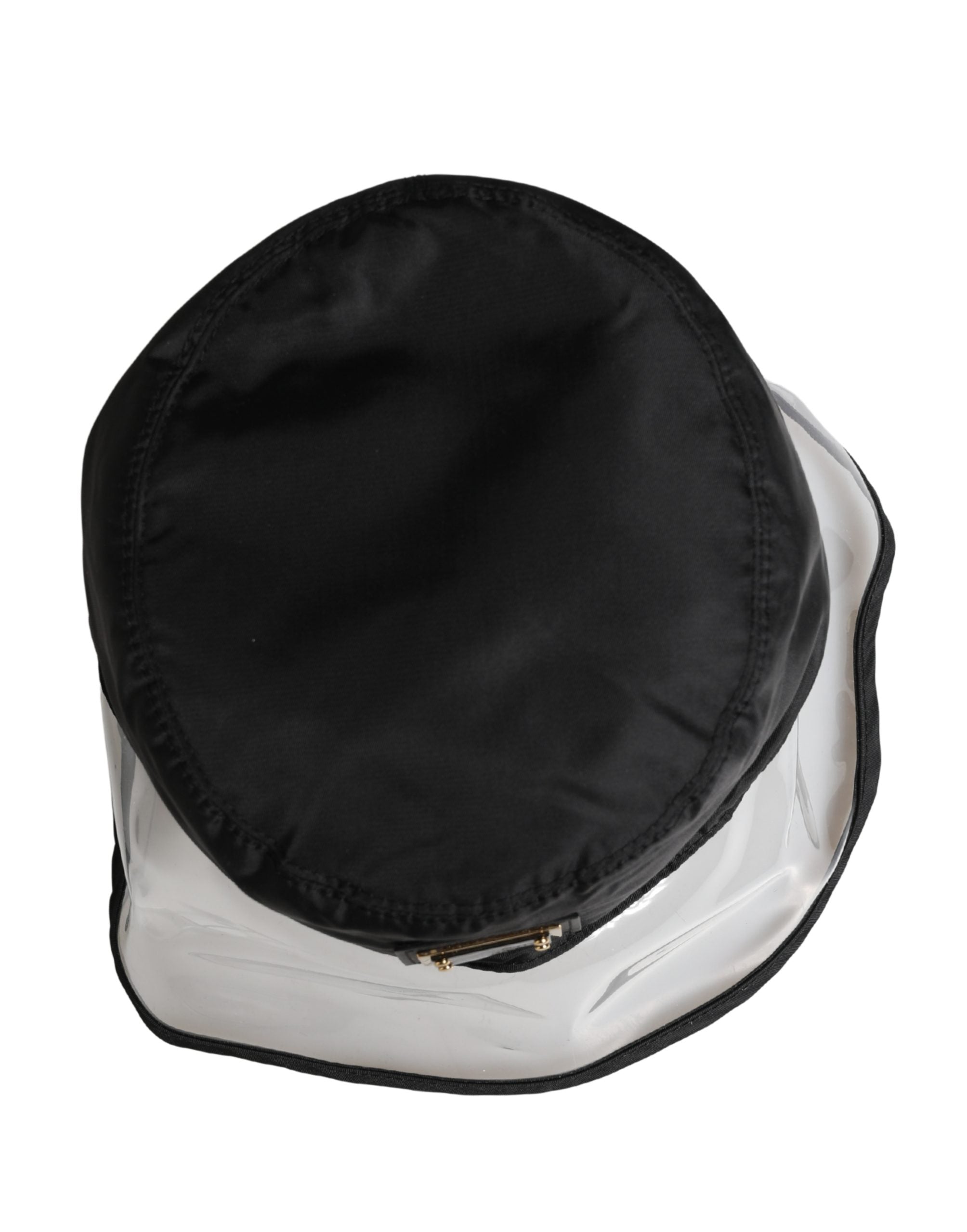 Men Black Plastic Fisherman Bucket Capello Hat - ventzia