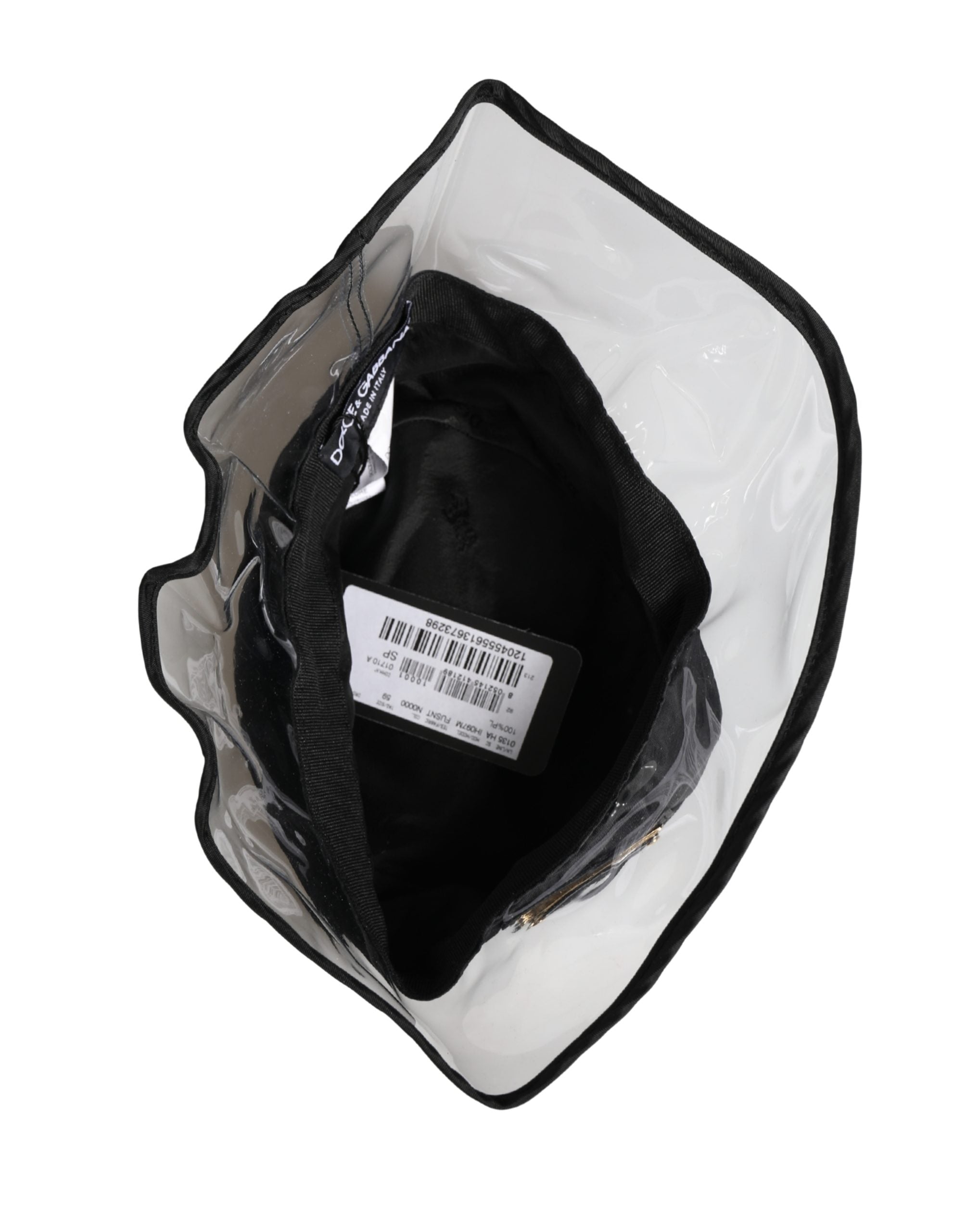 Men Black Plastic Fisherman Bucket Capello Hat - ventzia