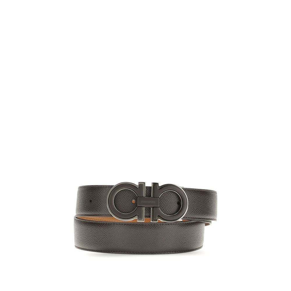 Brown Calf Leather Bos Taurus Regular Belt - ventzia