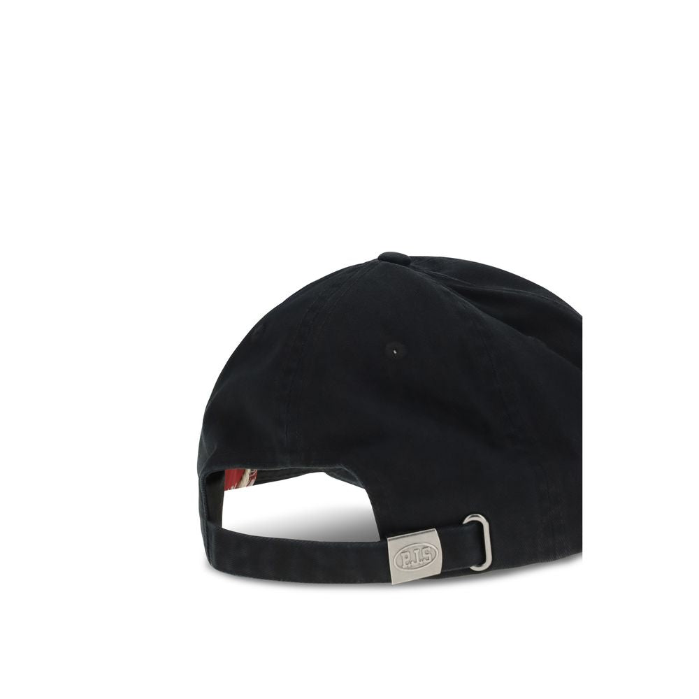 Black Cotton Cap (Baseball Hat) - ventzia