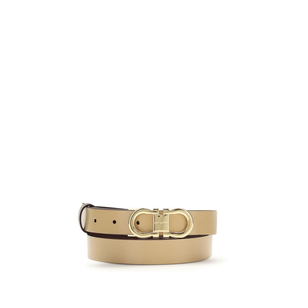 Beige Calf Leather Bos Taurus Regular Belt - ventzia