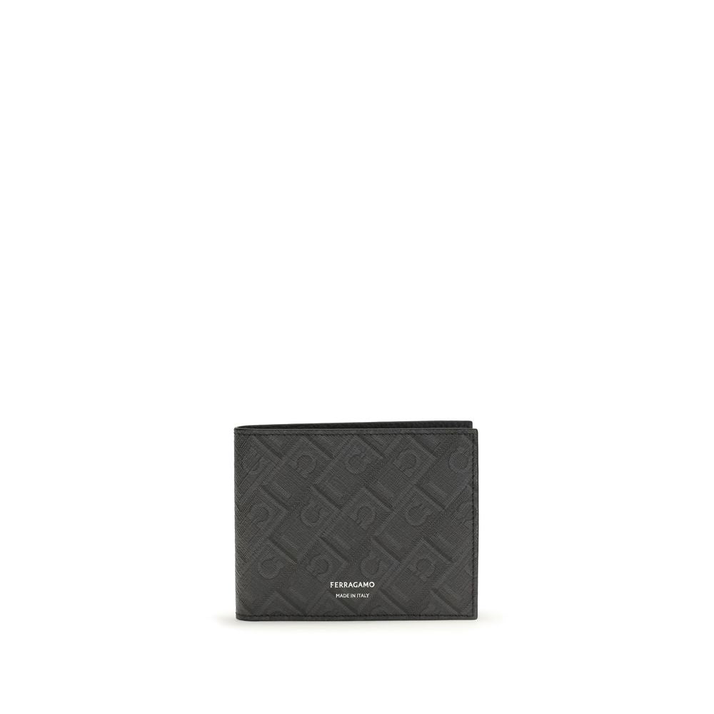 Black Calf Leather Bos Taurus Wallet - ventzia