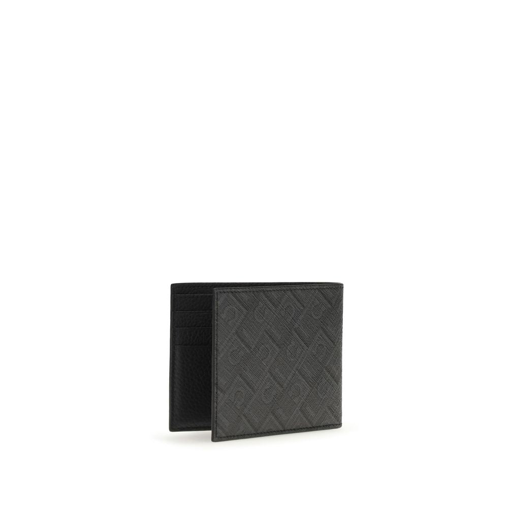 Black Calf Leather Bos Taurus Wallet - ventzia