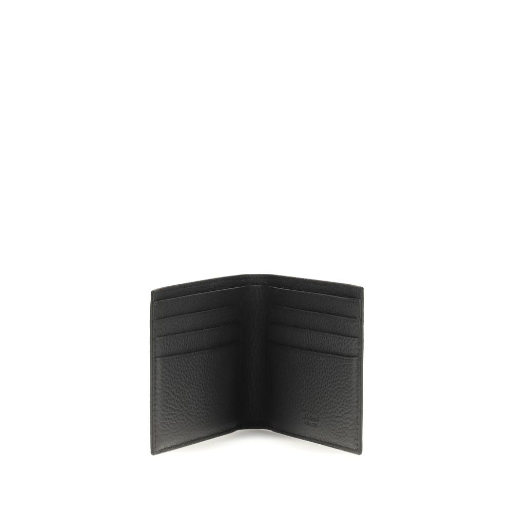 Black Calf Leather Bos Taurus Wallet - ventzia