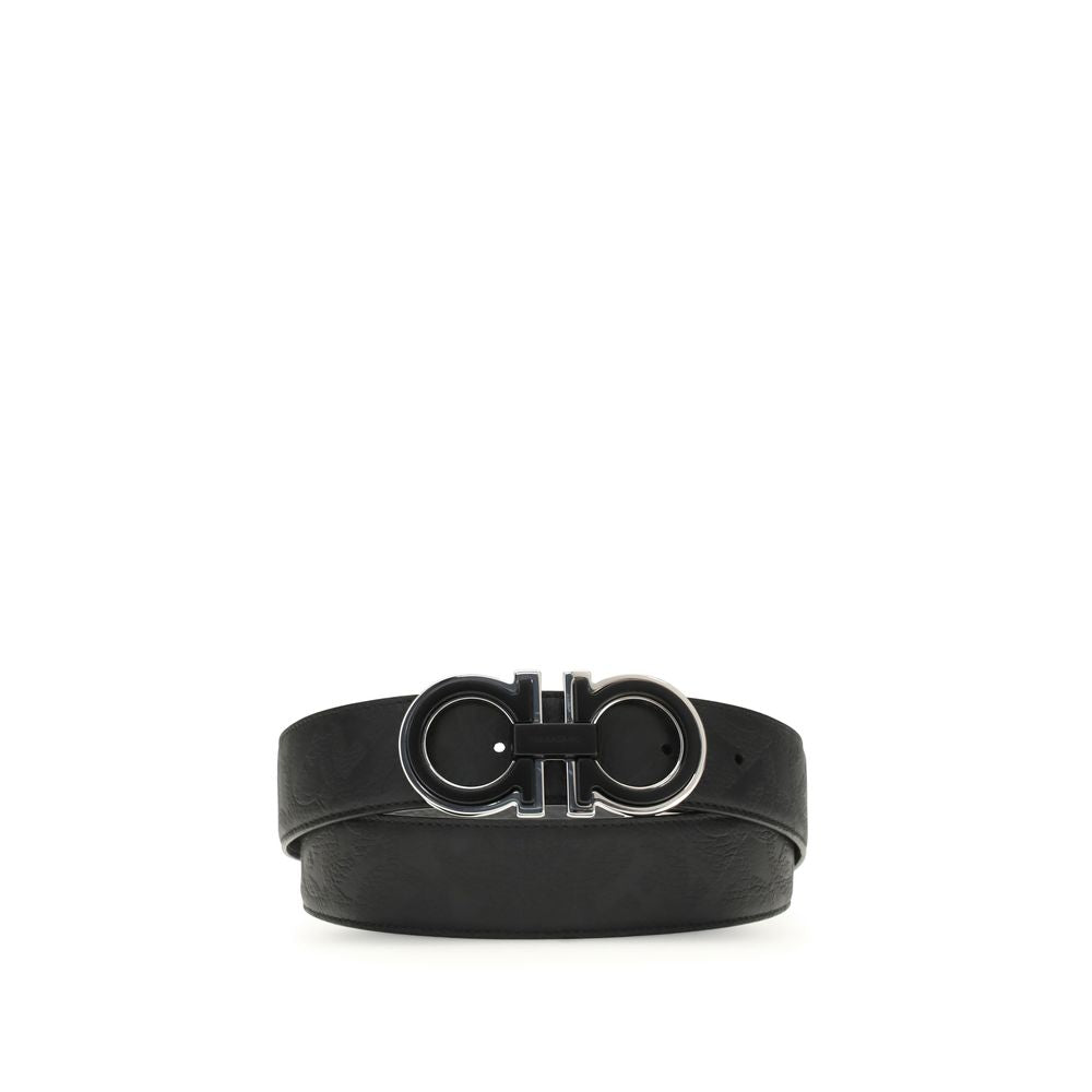 Black Calf Leather Bos Taurus Regular Belt - ventzia