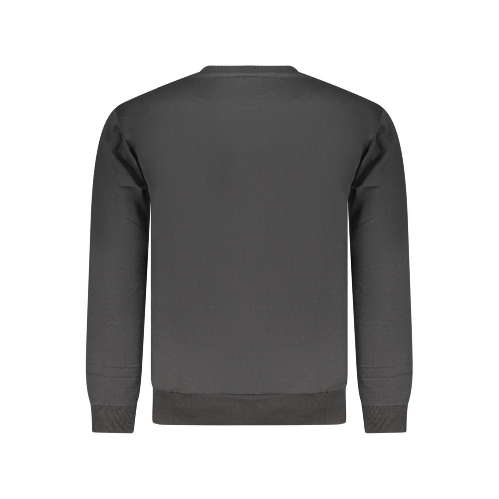 Black Cotton Men's Sweatshirt - ventzia
