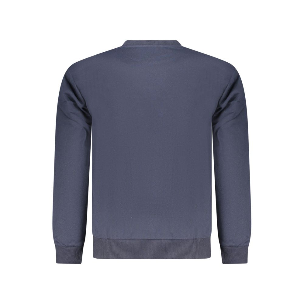 Blue Cotton Men's Sweatshirt - ventzia