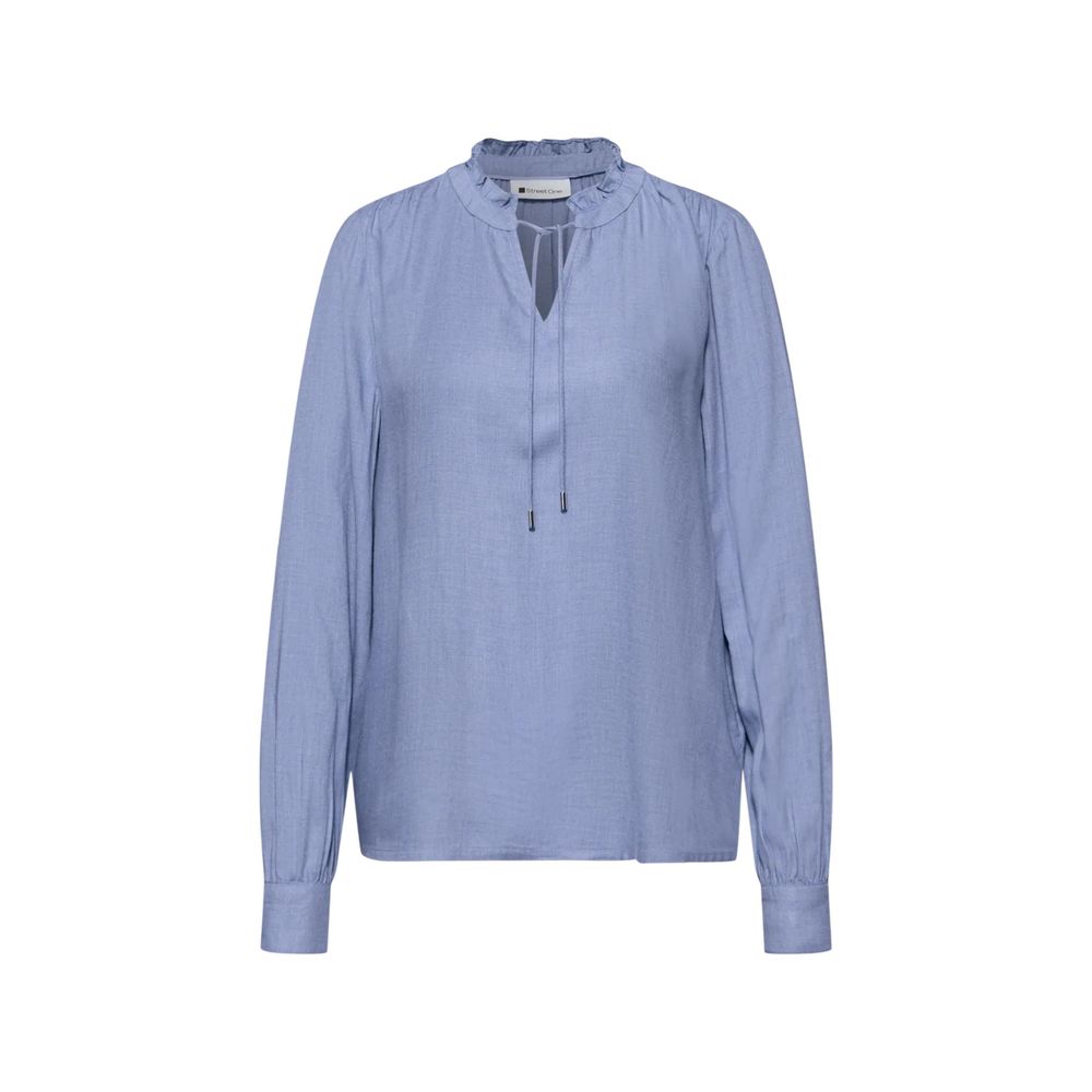 Light Blue Viscose Blouse - ventzia