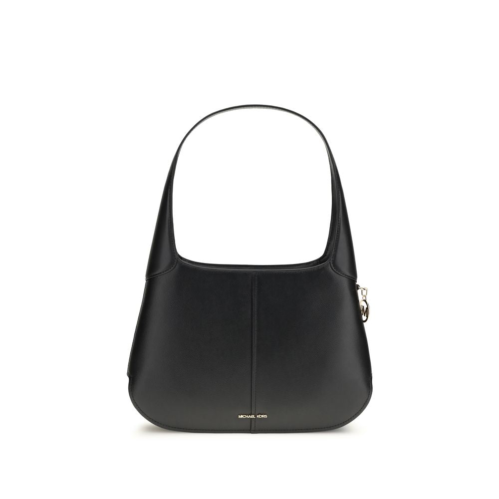 Black Calf Leather Bos Taurus Shoulder Bag - ventzia