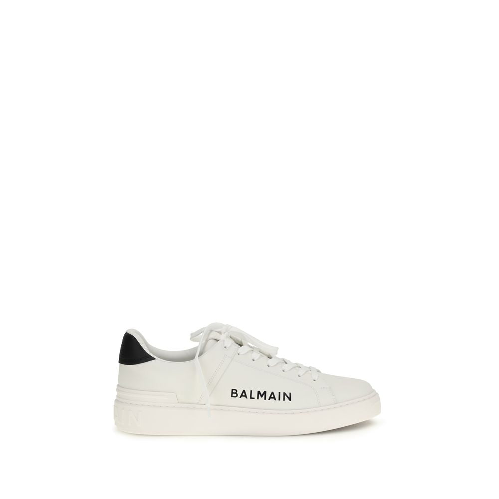 White Calf Leather Bos Taurus Low Top Sneakers - ventzia