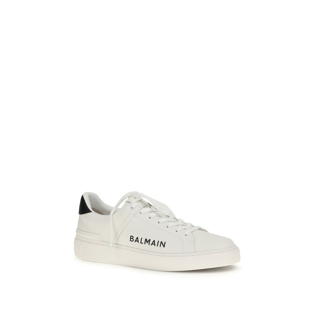 White Calf Leather Bos Taurus Low Top Sneakers - ventzia
