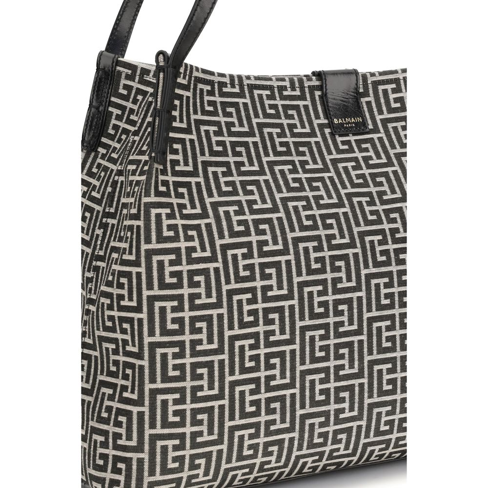 Black Cotton Shoulder Bag - ventzia