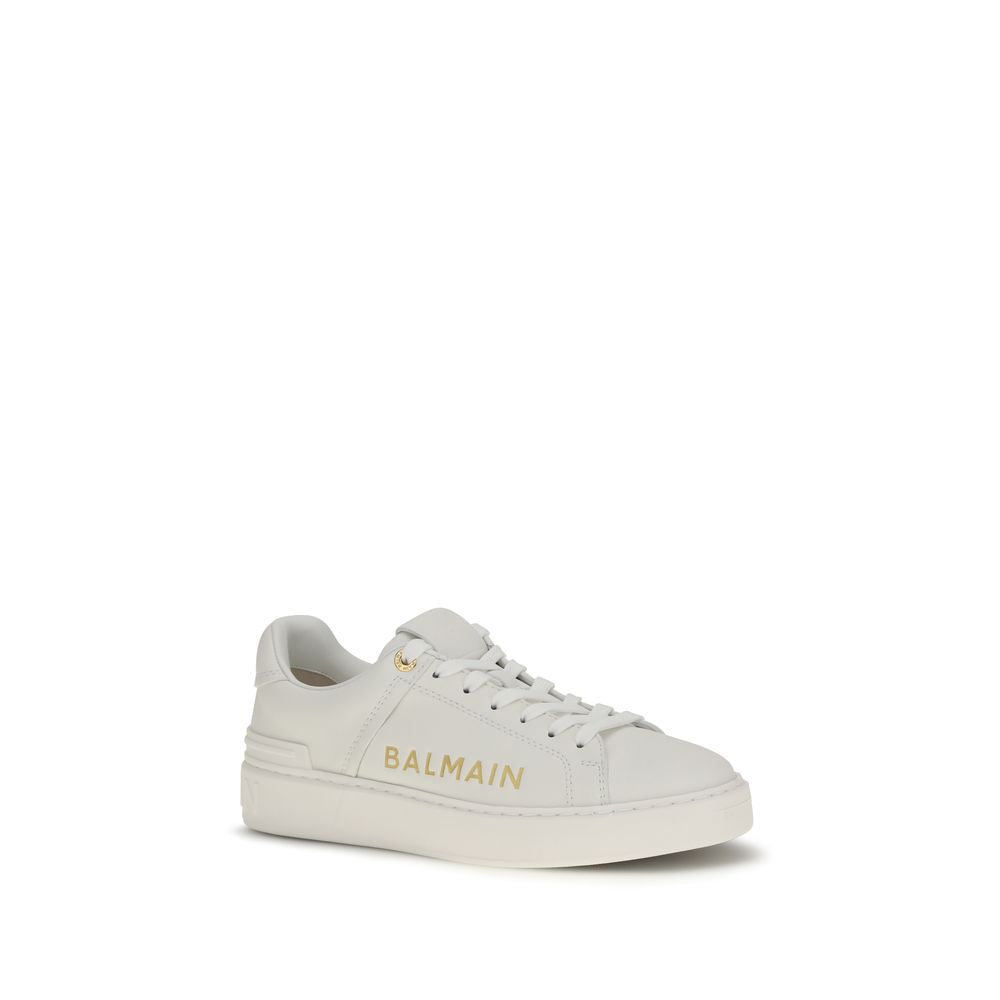 White Calf Leather Bos Taurus Low Top Sneakers - ventzia