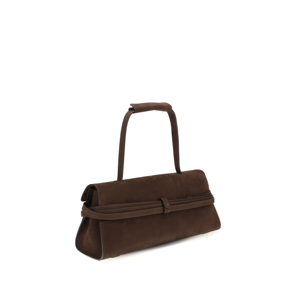 Brown Calf Leather Bos Taurus Shoulder Bag - ventzia