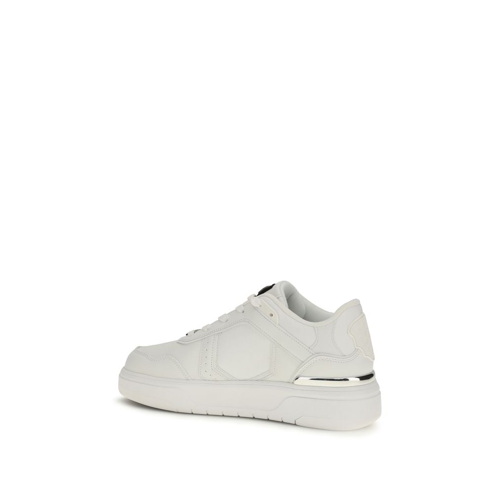 White Calf Leather Bos Taurus Athletic Sneakers - ventzia