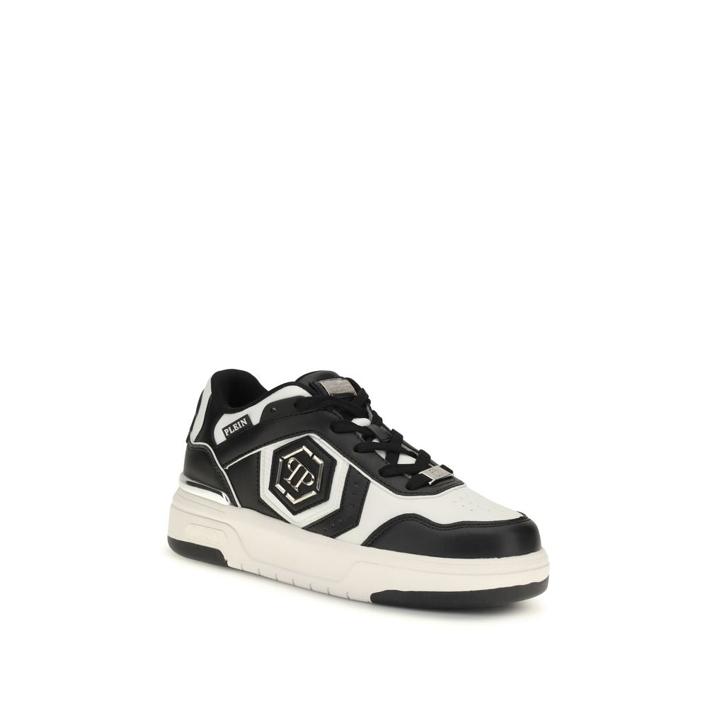 Black Calf Leather Bos Taurus Athletic Sneakers - ventzia