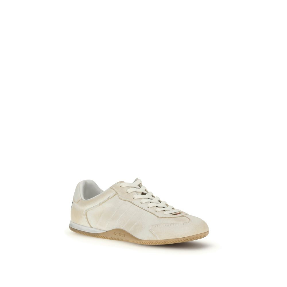 White Calf Leather Bos Taurus Low Top Sneakers - ventzia