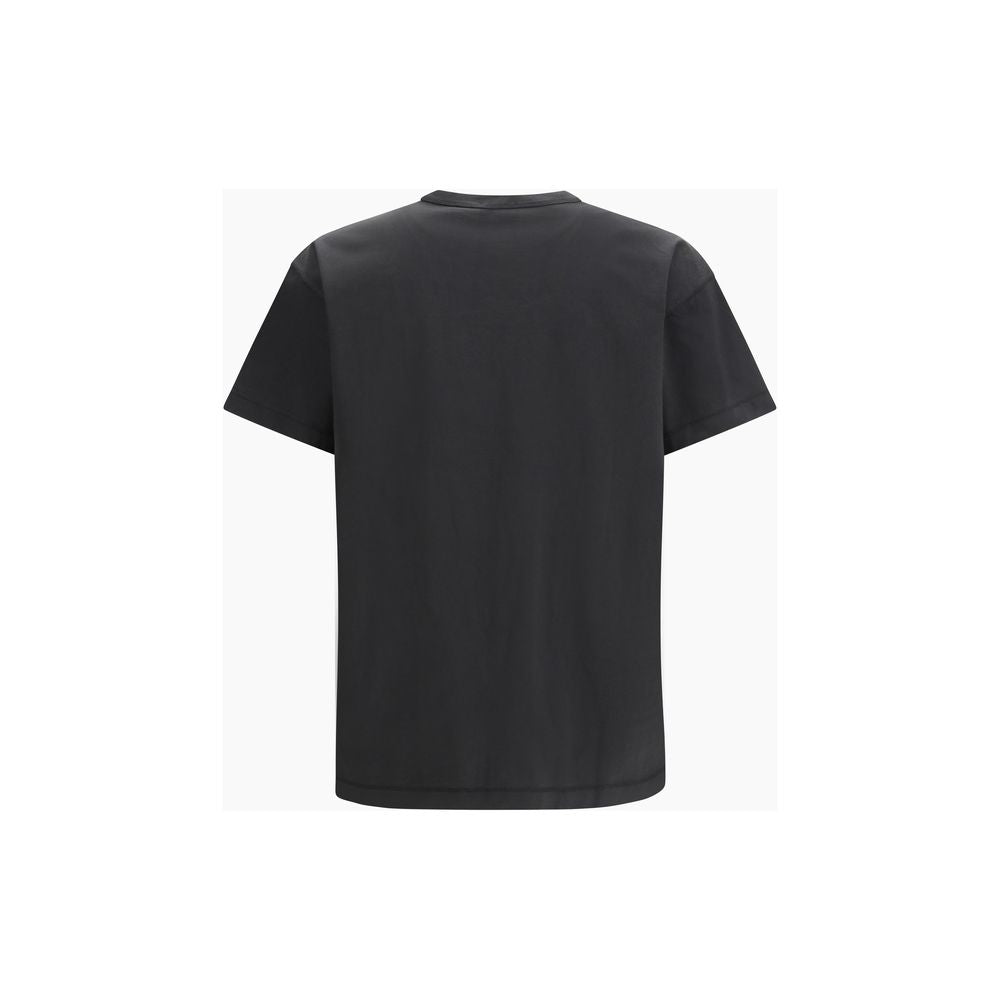 Black Cotton T-Shirt - ventzia
