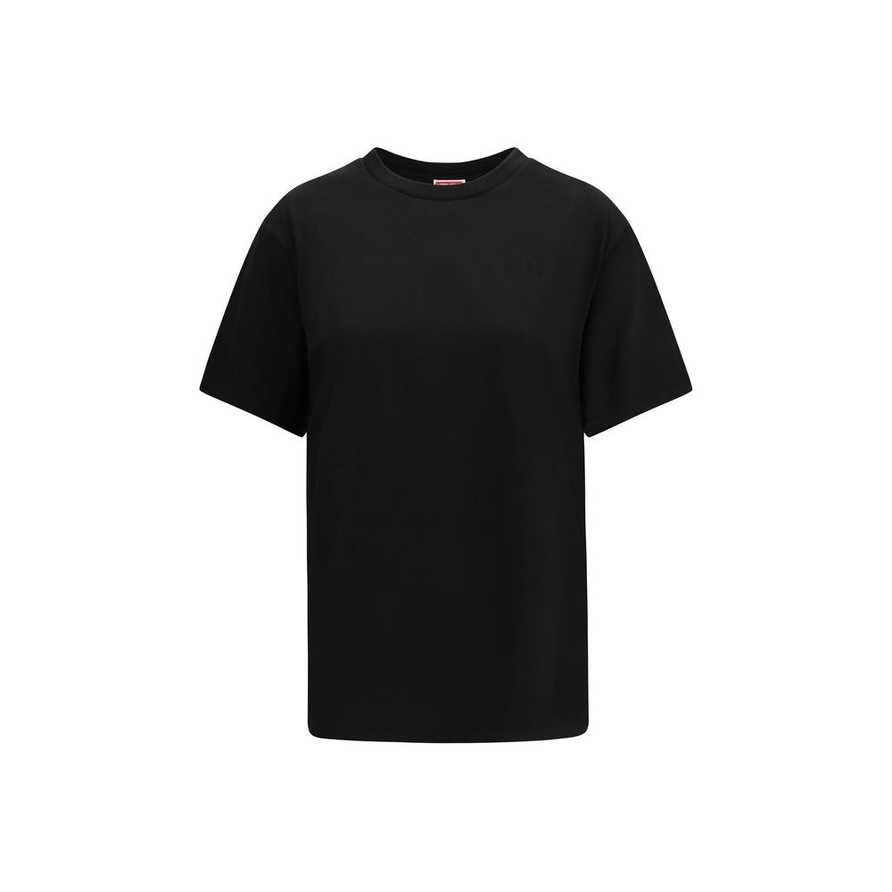 Black Cotton T-Shirt - ventzia
