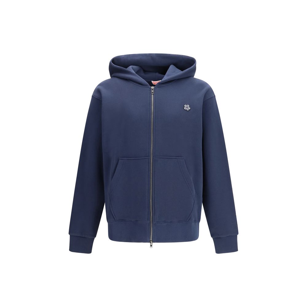 Blue Cotton Sweatshirt - ventzia