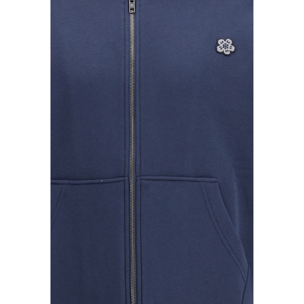 Blue Cotton Sweatshirt - ventzia