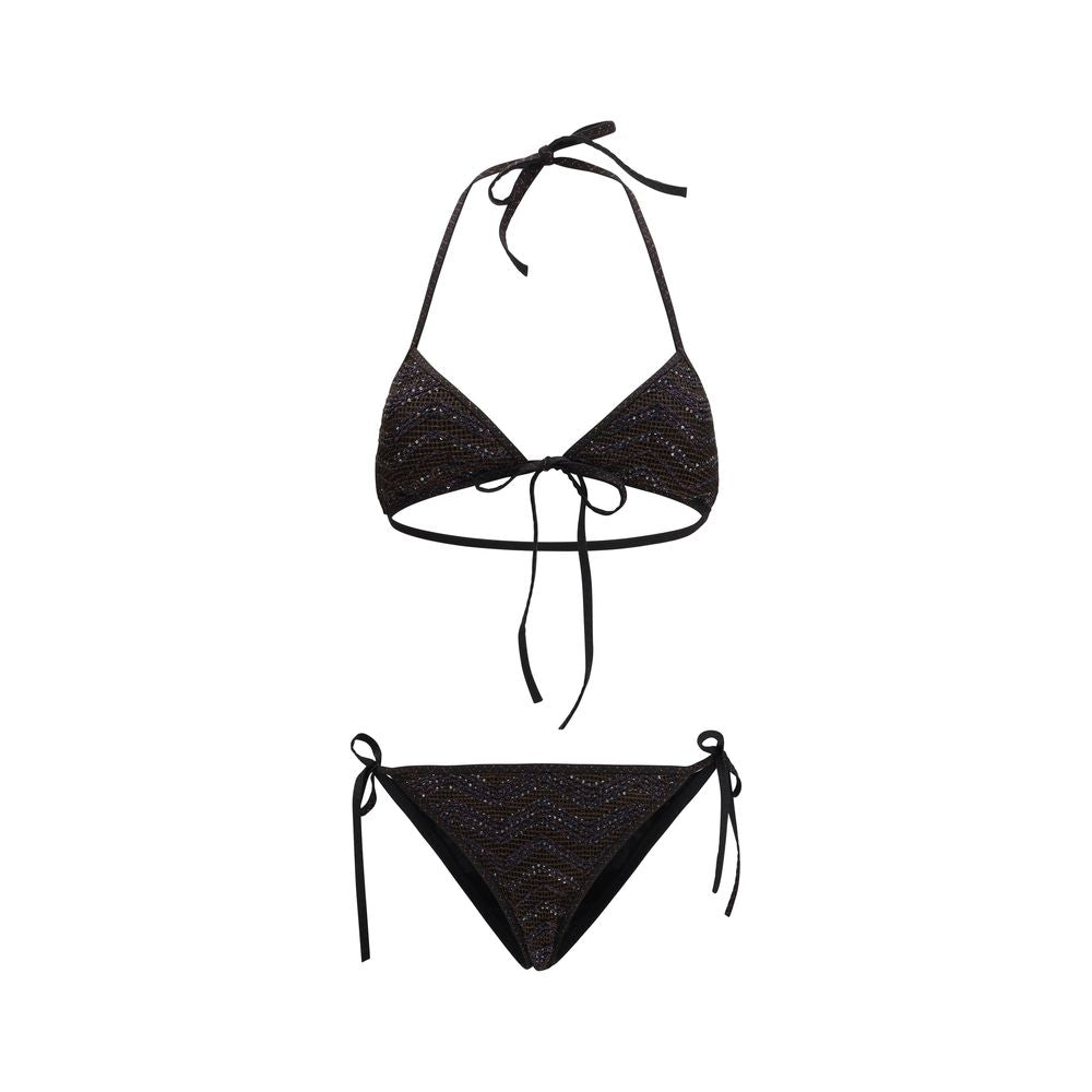 Brown Viscose Bikini - ventzia