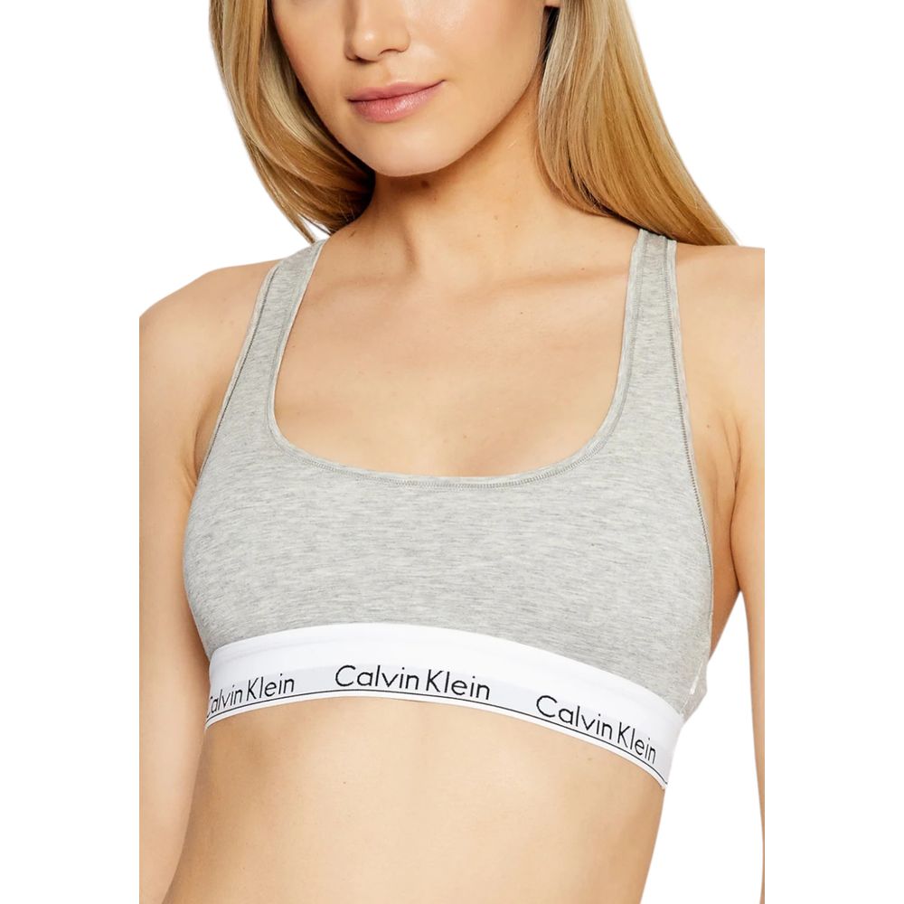 Gray Cotton Bra - ventzia