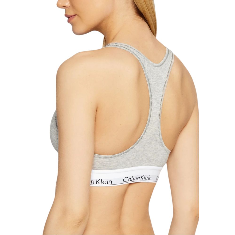 Gray Cotton Bra - ventzia