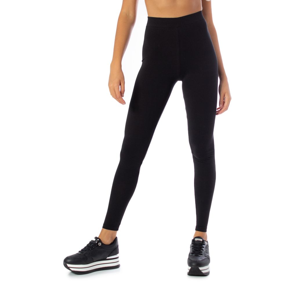 Black Cotton Leggings - ventzia