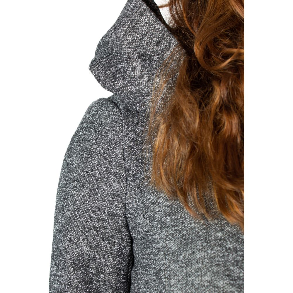 Gray Polyester Coat - ventzia