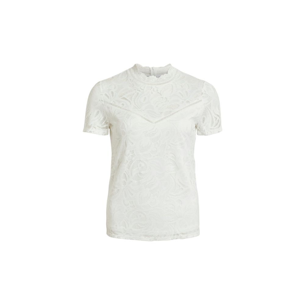 Cream Polyamide T-Shirt - ventzia