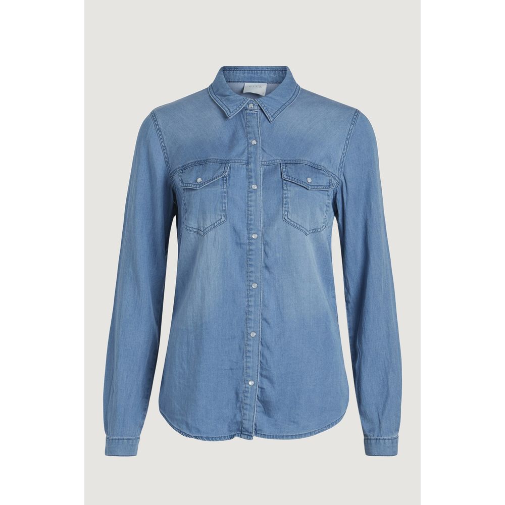 Light Blue Cotton Blouse