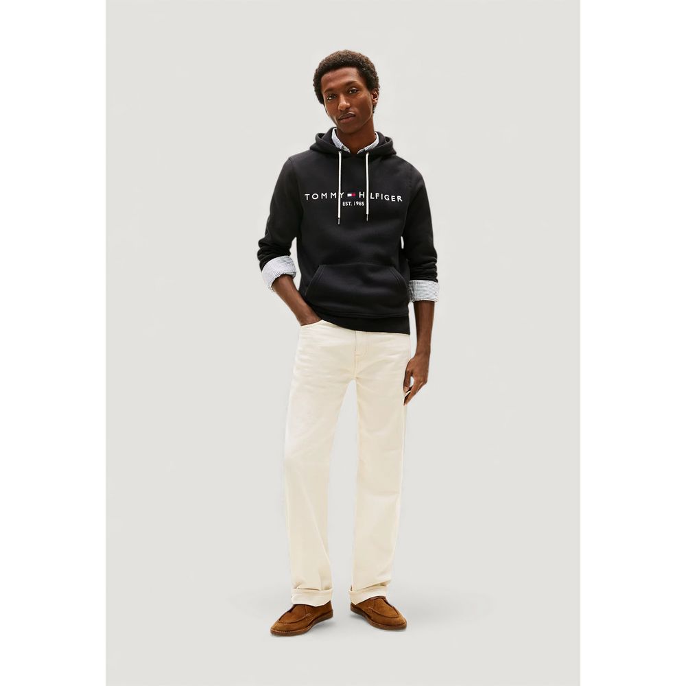 Black Cotton Hoodie - ventzia