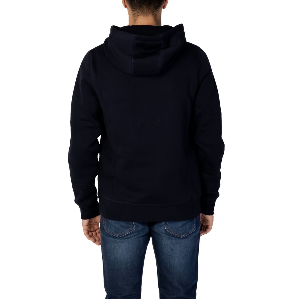 Blue Cotton Hoodie - ventzia