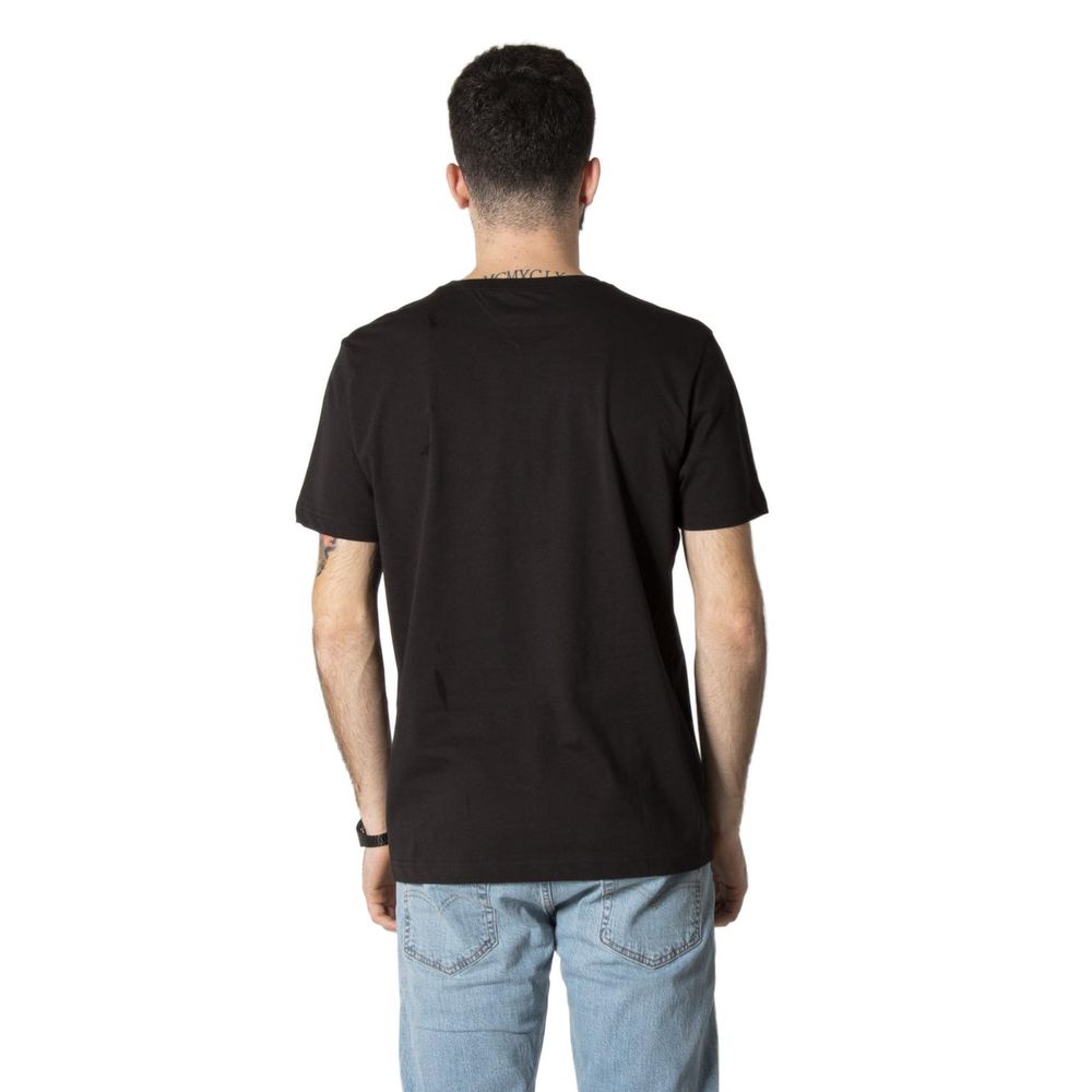 Black Cotton T-Shirt - ventzia