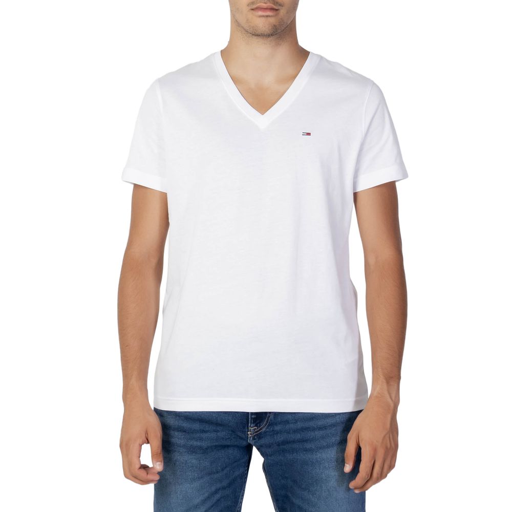 White Cotton T-Shirt - ventzia