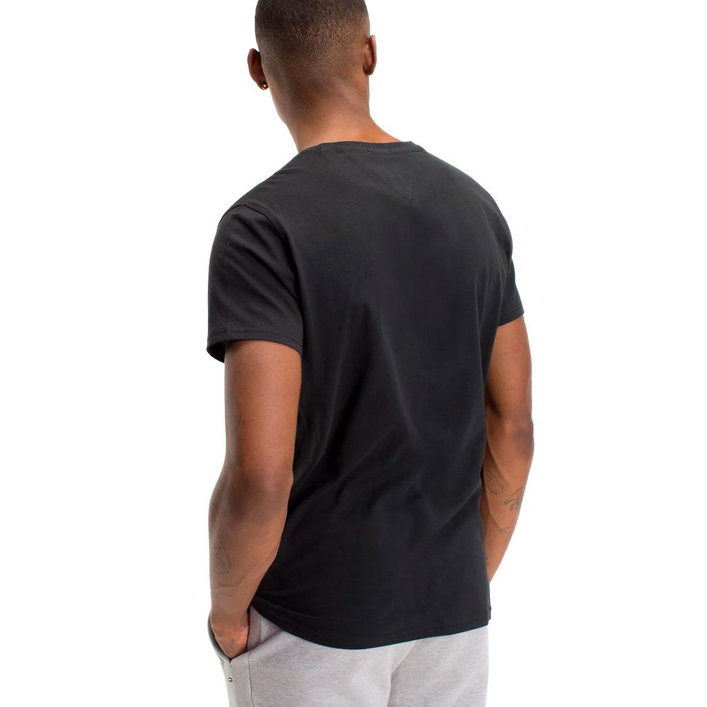 Black Cotton T-Shirt - ventzia