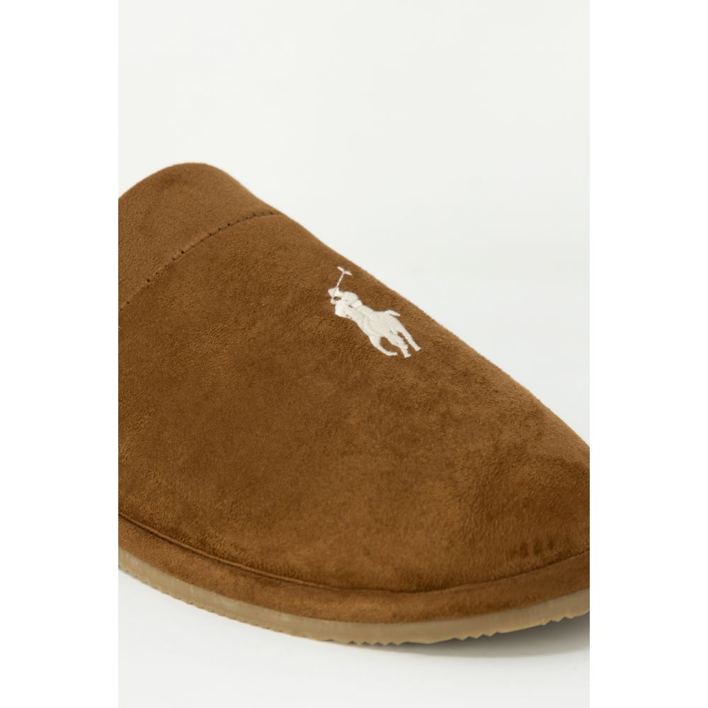 Beige Polyester Slippers
