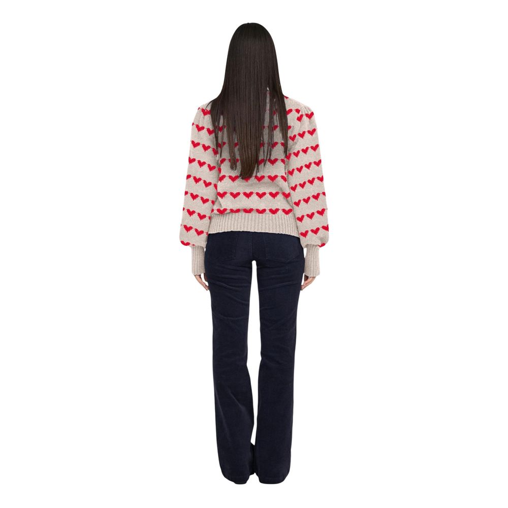 Beige Polyester Sweatshirt - ventzia