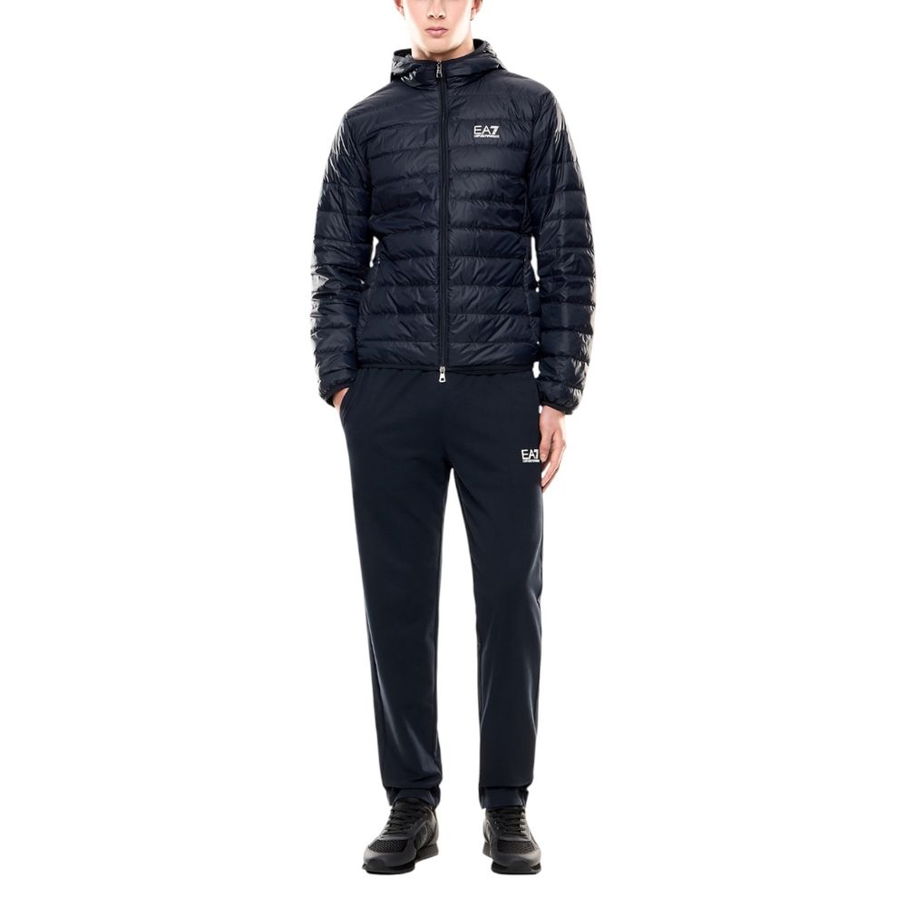 Blue Polyamide Shell Jacket - ventzia