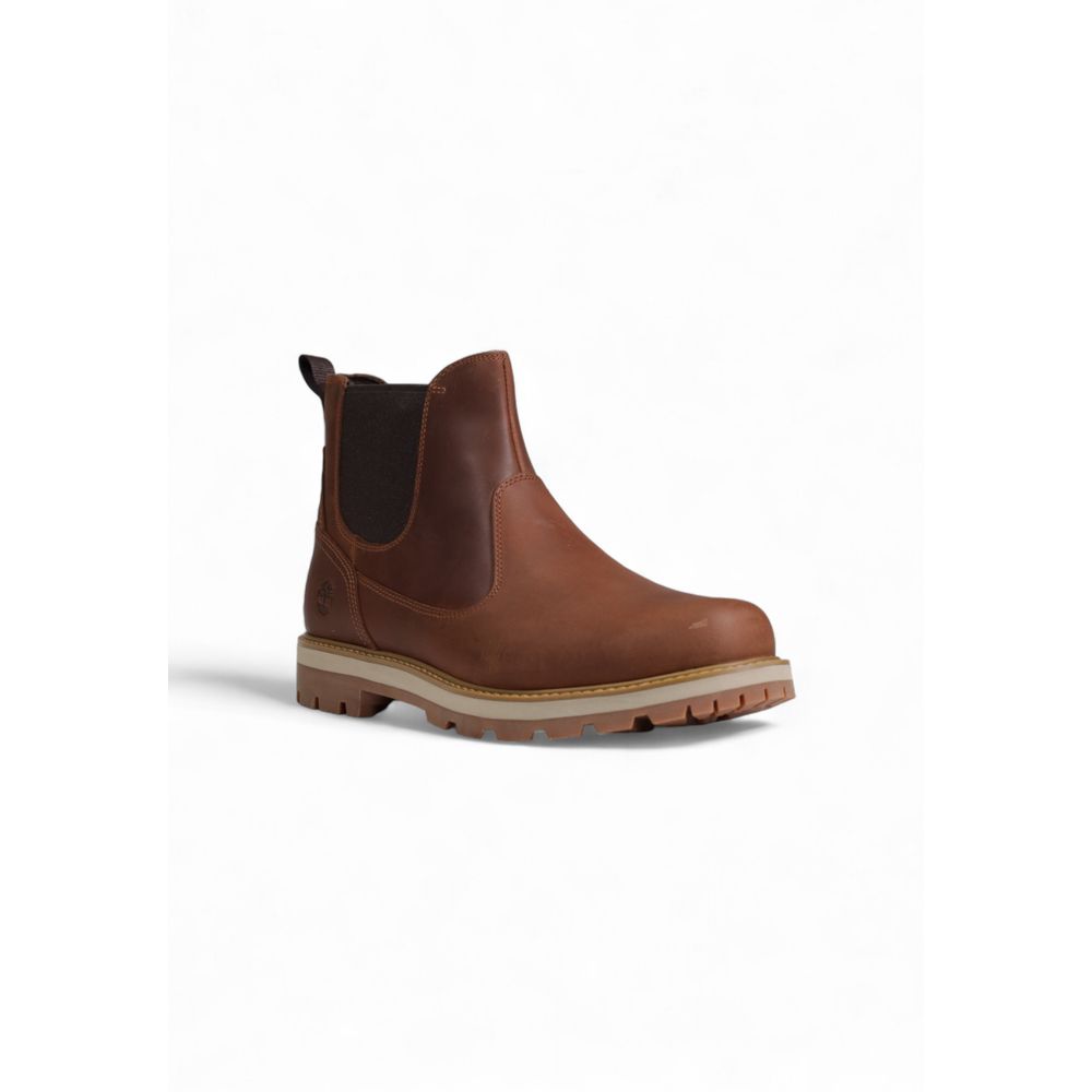 Brown Suede Leather Chelsea Boots - ventzia