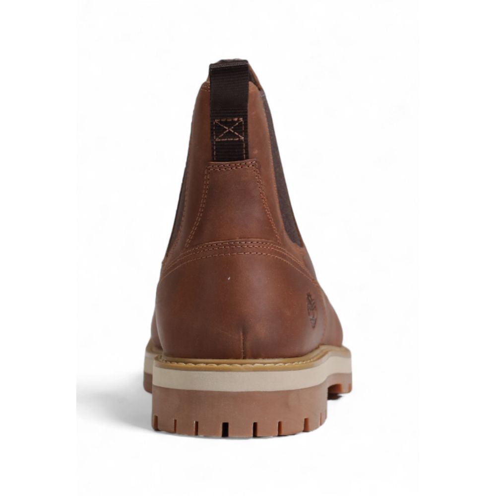 Brown Suede Leather Chelsea Boots - ventzia