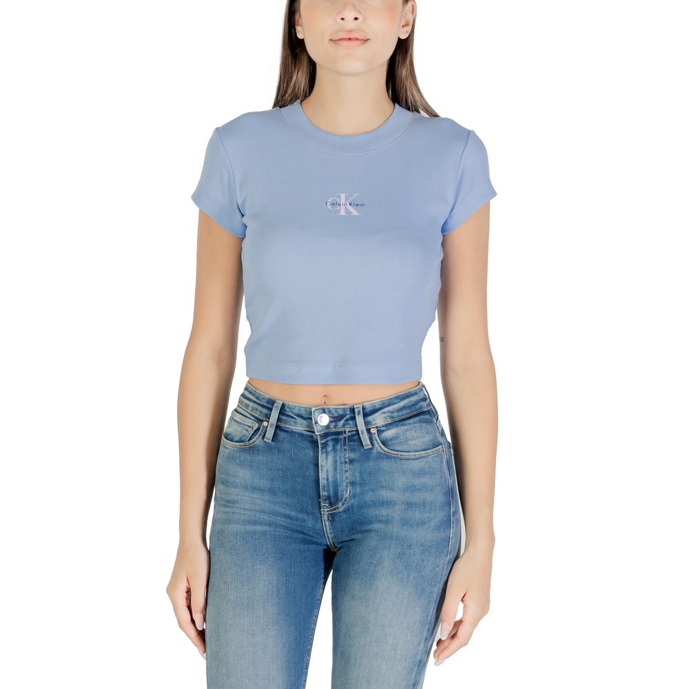 Blue Cotton T-Shirt - ventzia